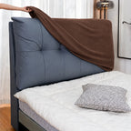 Chocolate-Brown · Stretch-Fit Bed Headboard Cover