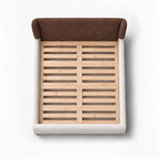 Chocolate-Brown · Stretch-Fit Bed Headboard Cover