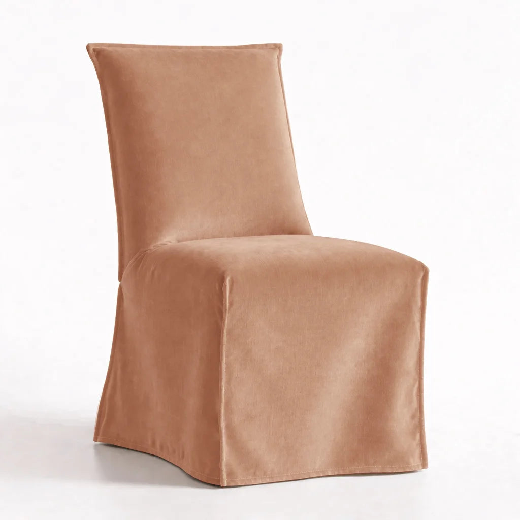 Cinnamon WB PBV2042 - 22 | Long-Skirt Dining Chair Slipcover