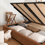 Cinnamon · Stretch-Fit Bed Frame Cover