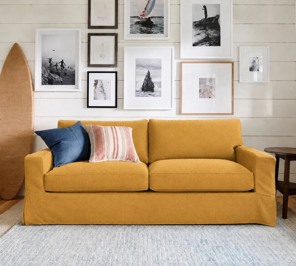 Citrine Glow Luna-14 custom sofa slipcover