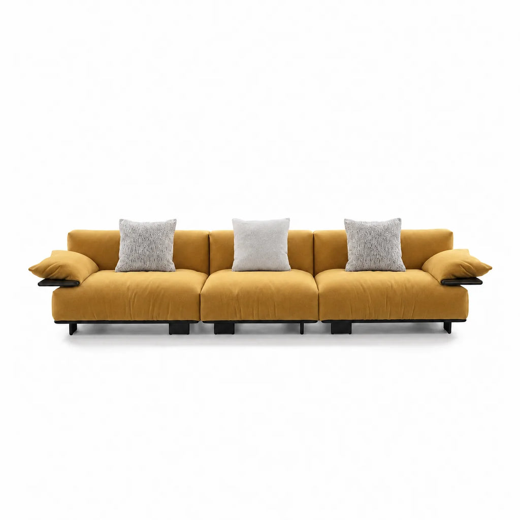 Custom Sofa Slipcover — Luna · Citrine Glow