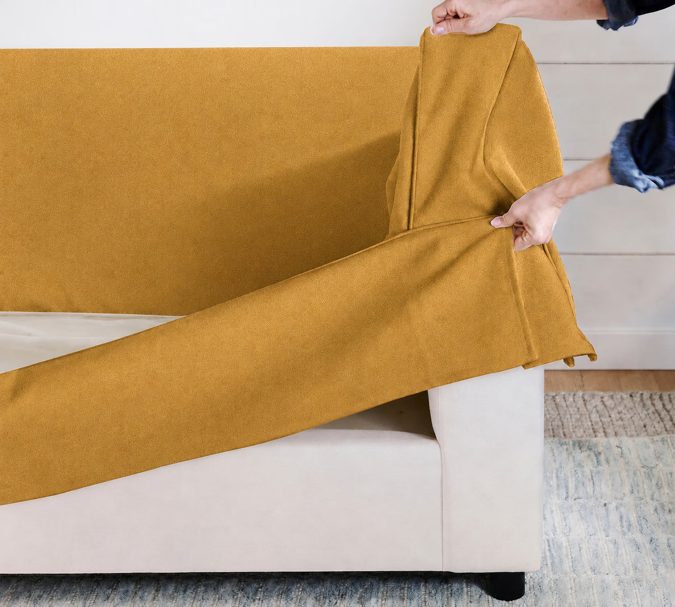 Citrine Glow Luna-14 custom sofa slipcover