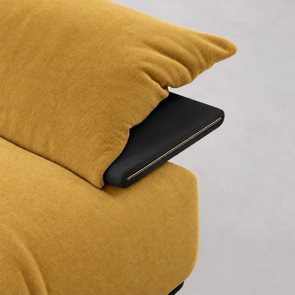 Custom Sofa Slipcover — Luna · Citrine Glow