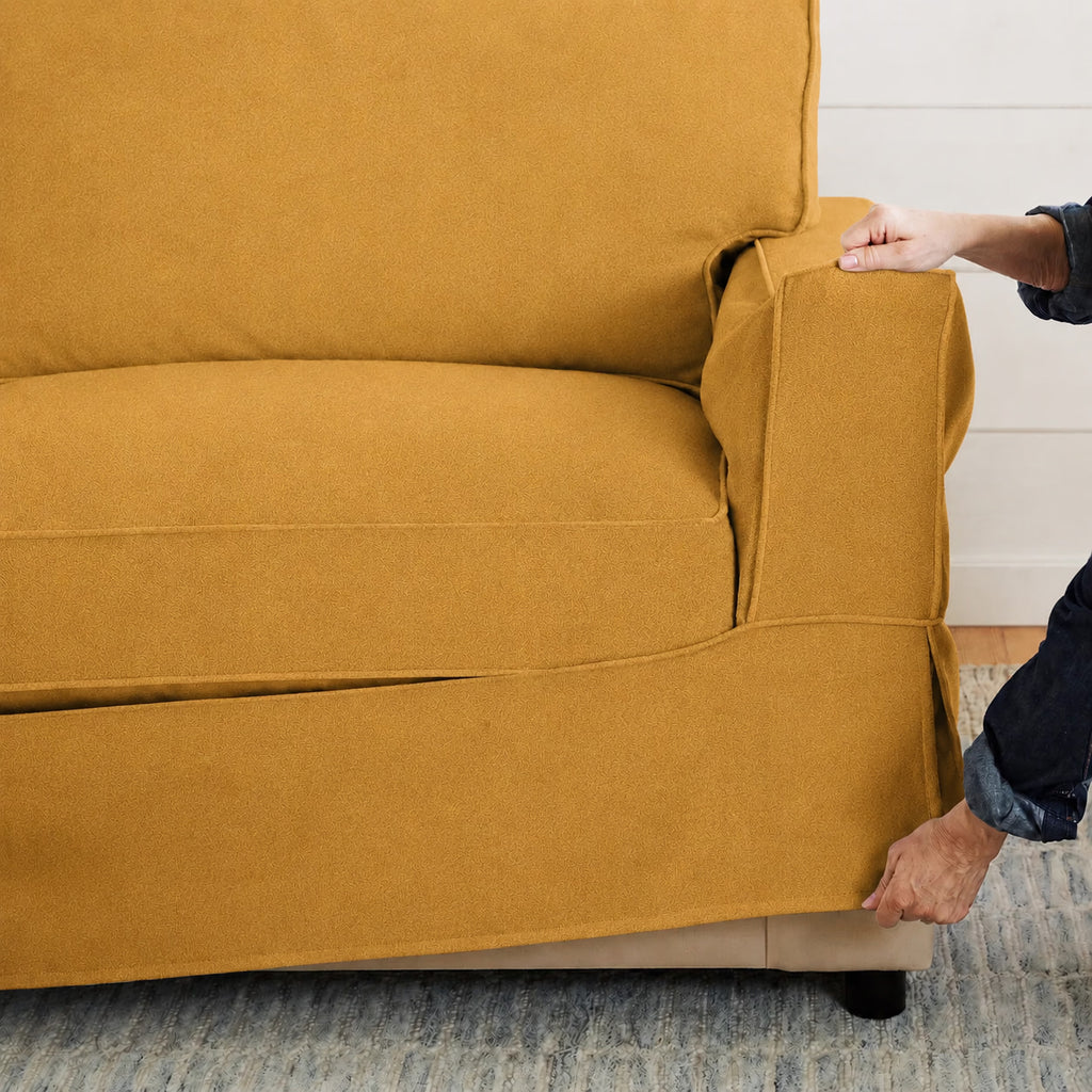 Citrine Glow Luna-14 custom sofa slipcover