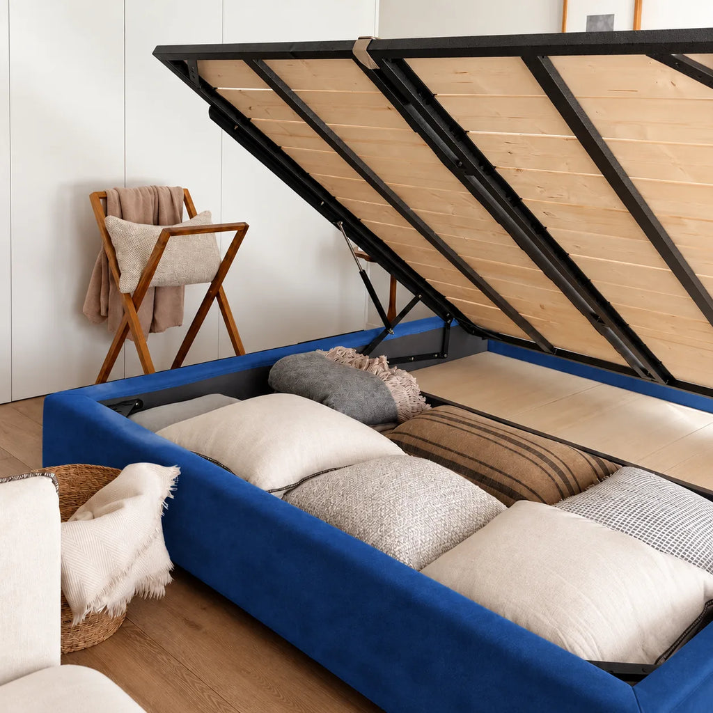 Cobalt Blue · Stretch-Fit Bed Frame Cover