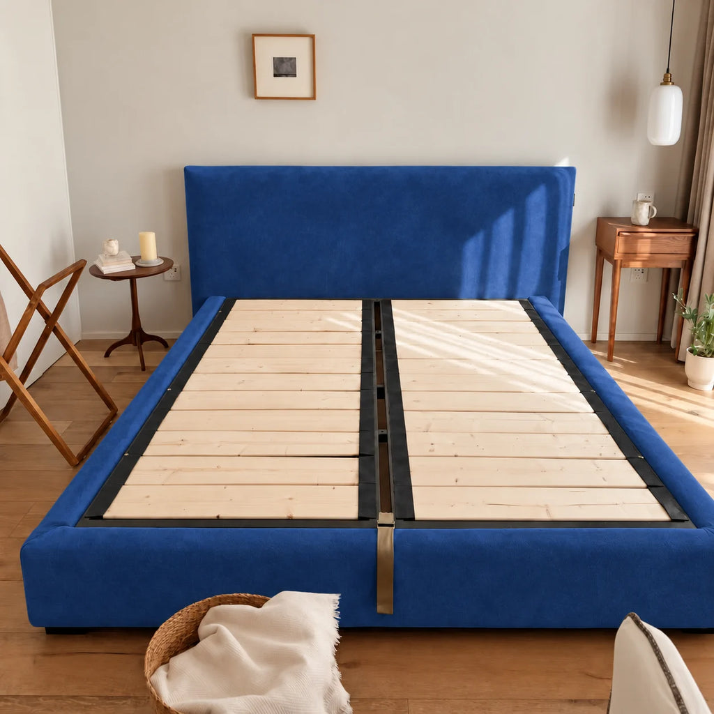 Cobalt Blue · Stretch-Fit Bed Frame Cover