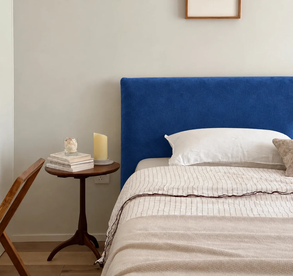 Cobalt Blue · Stretch-Fit Bed Headboard Cover