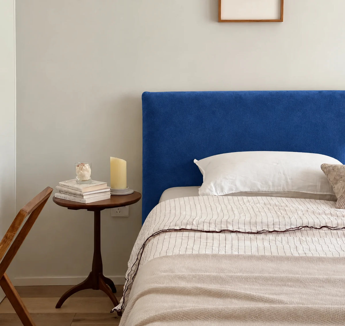 Cobalt Blue · Stretch-Fit Bed Headboard Cover