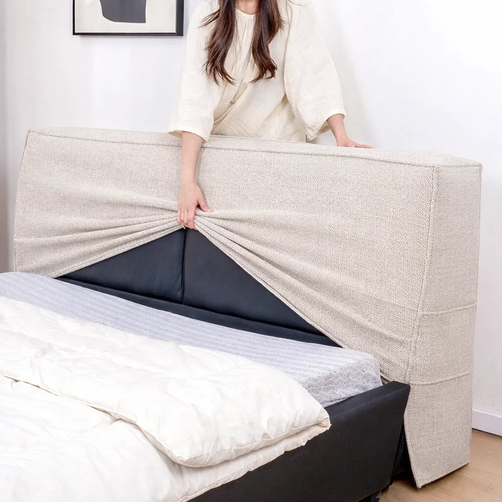 Cream ML 625 - 02 | Bed Headboard Cover