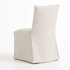 Cream ML 625 - 02 | Long-Skirt Dining Chair Slipcover