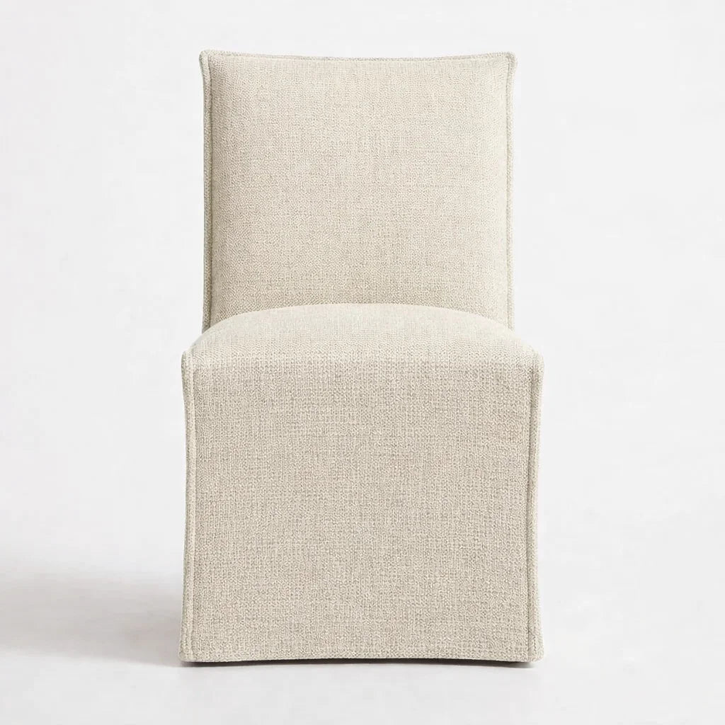 Cama de plataforma tapizada + funda para cabecero | Elara Flax 