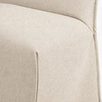 Cream ML 625 - 02 | Long-Skirt Dining Chair Slipcover
