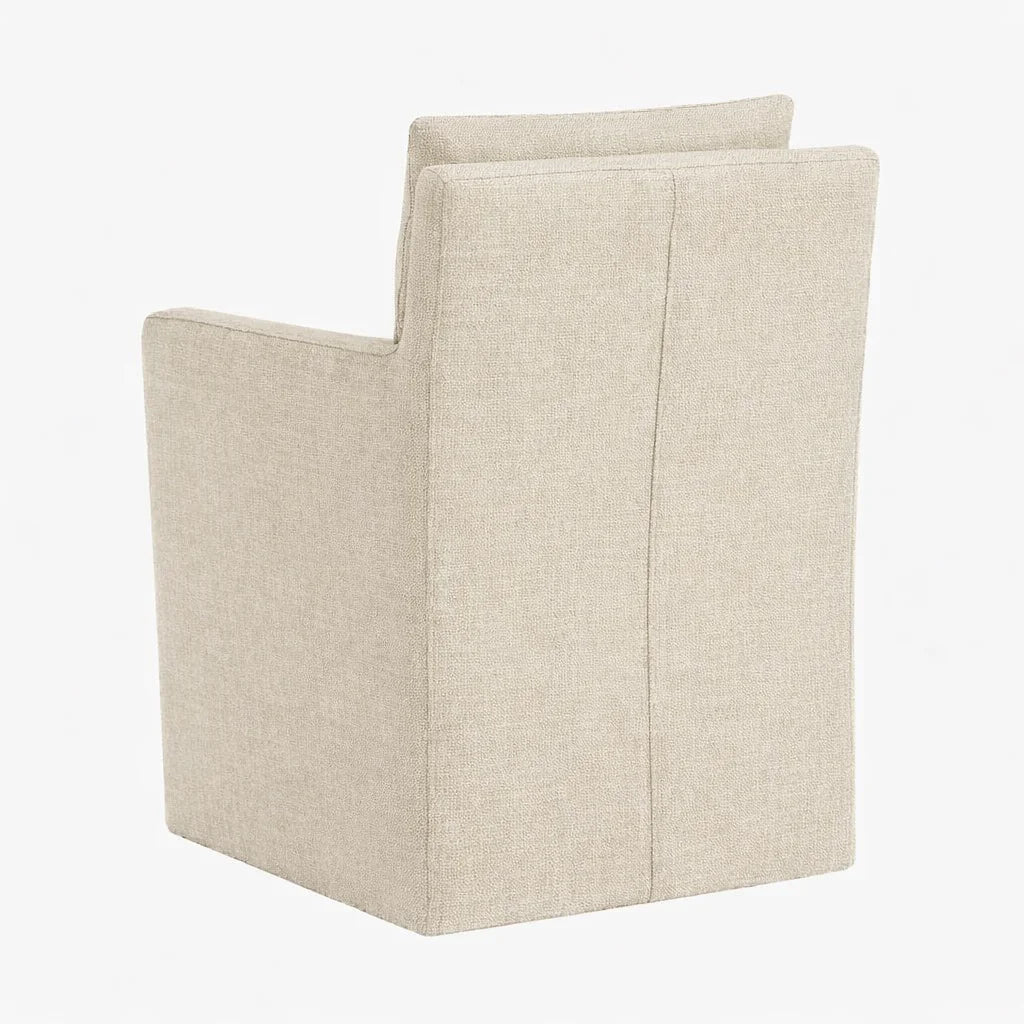 Cama de plataforma tapizada + funda para cabecero | Elara Flax 