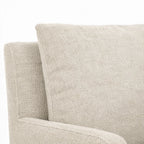 Cama de plataforma tapizada + funda para cabecero | Elara Flax 