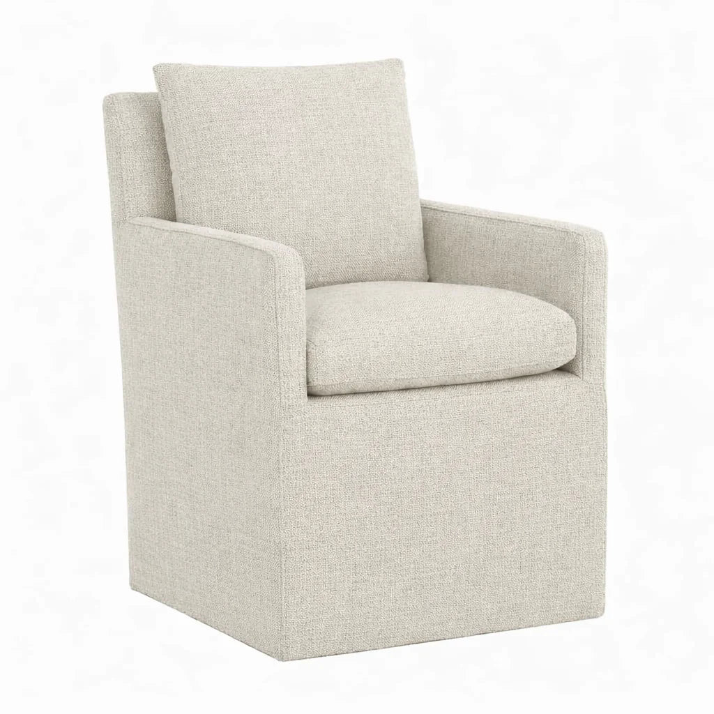 Cama de plataforma tapizada + funda para cabecero | Elara Flax 