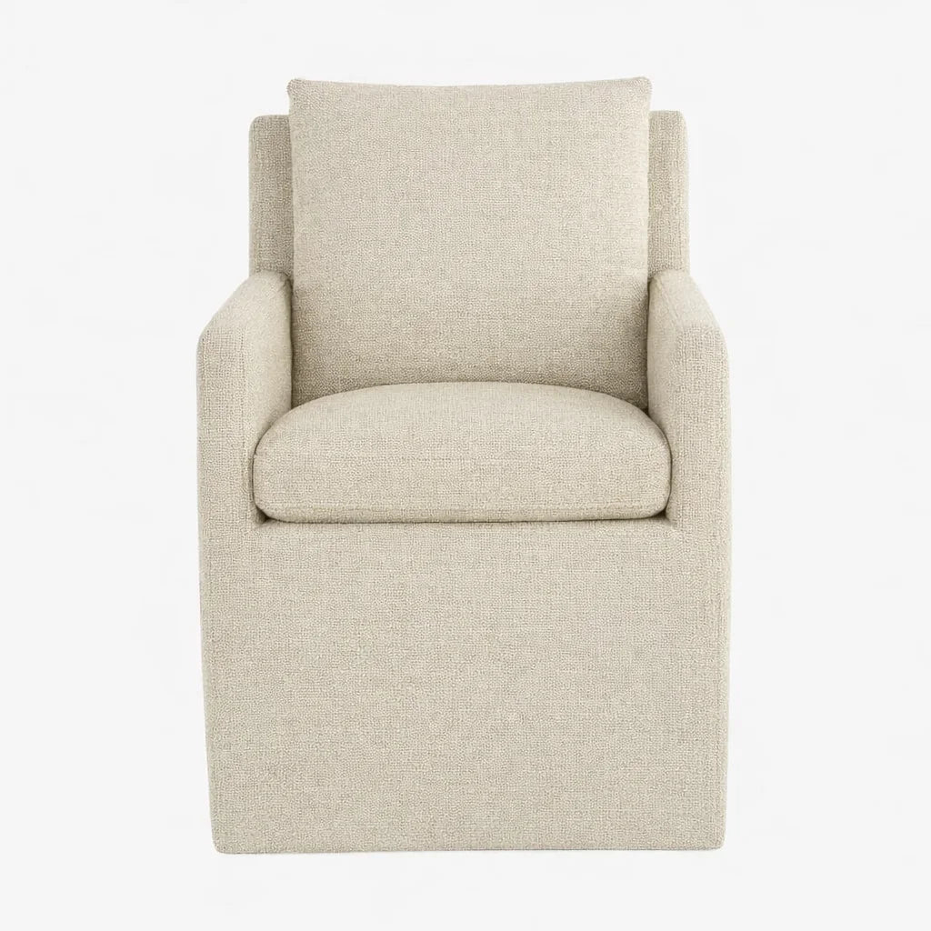 Cama de plataforma tapizada + funda para cabecero | Elara Flax 