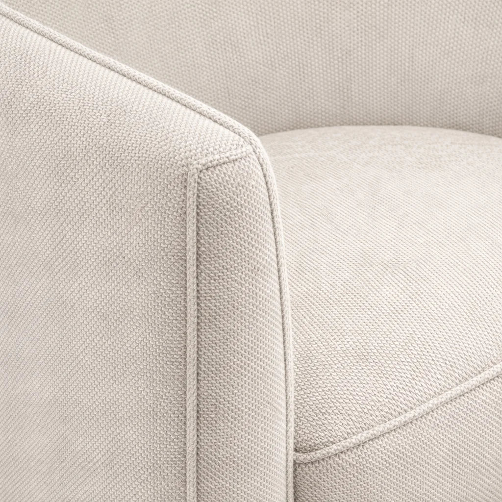 Cama de plataforma tapizada + funda para cabecero | Elara Flax 