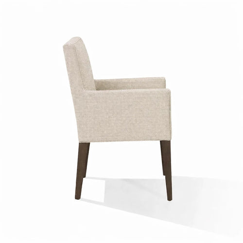 Cream ML 625 - 02 | Snug fit Dining Chair with armrest Slipcover