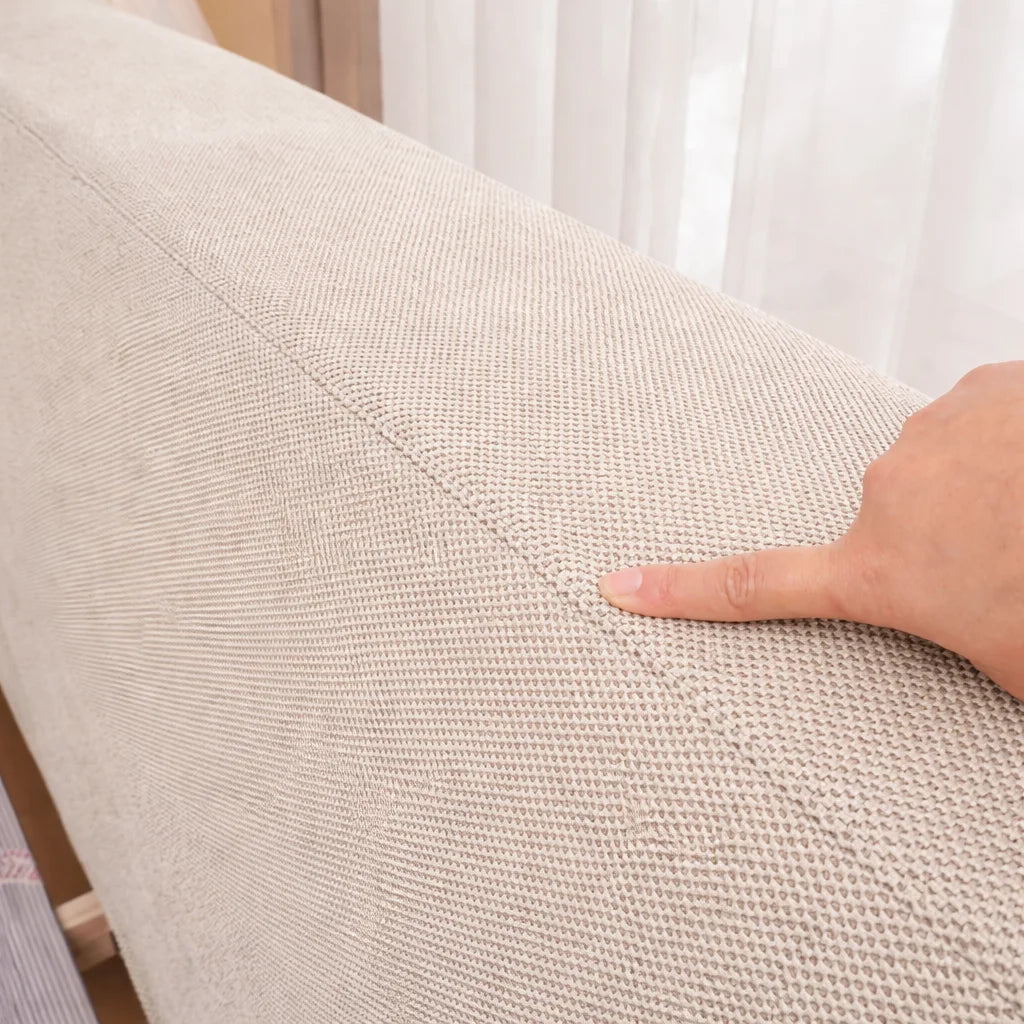 Cream ML 625 - 02 | Bed Frame + Headboard Cover