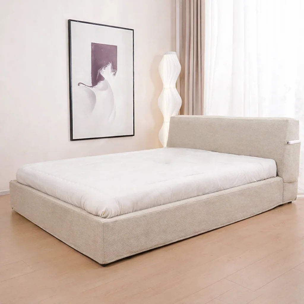 Cream ML 625 - 02 | Bed Frame + Headboard Cover