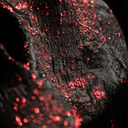 Crimson Nocturne · Textured Ink Jacquard · Custom Wall Art