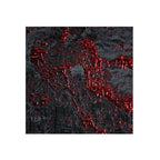Crimson Nocturne · Textured Ink Jacquard · Custom Wall Art