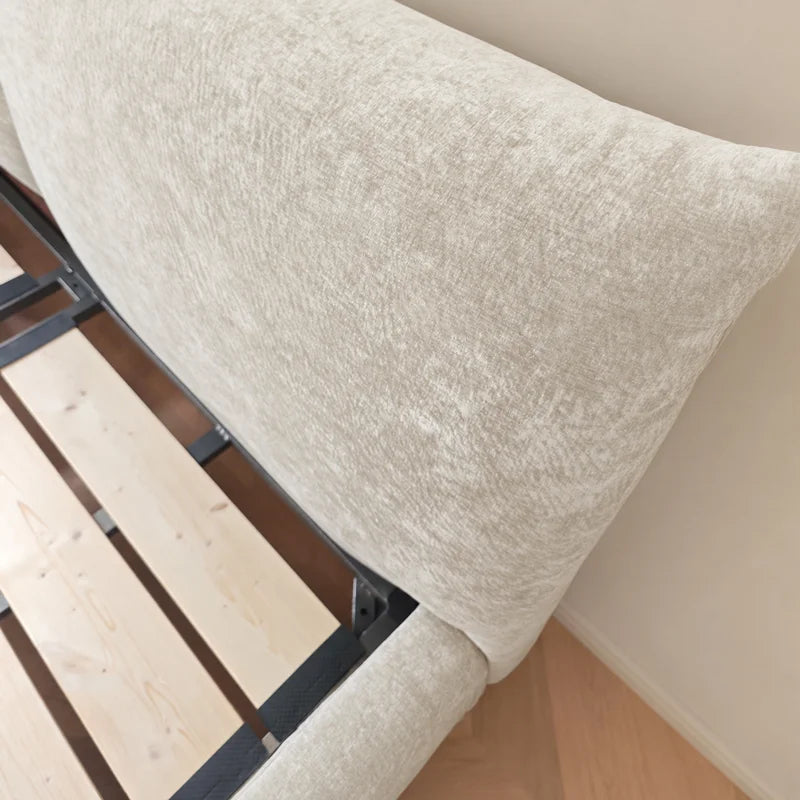Custom Bed Frame Cover — Blossom · Alabaster Bloom