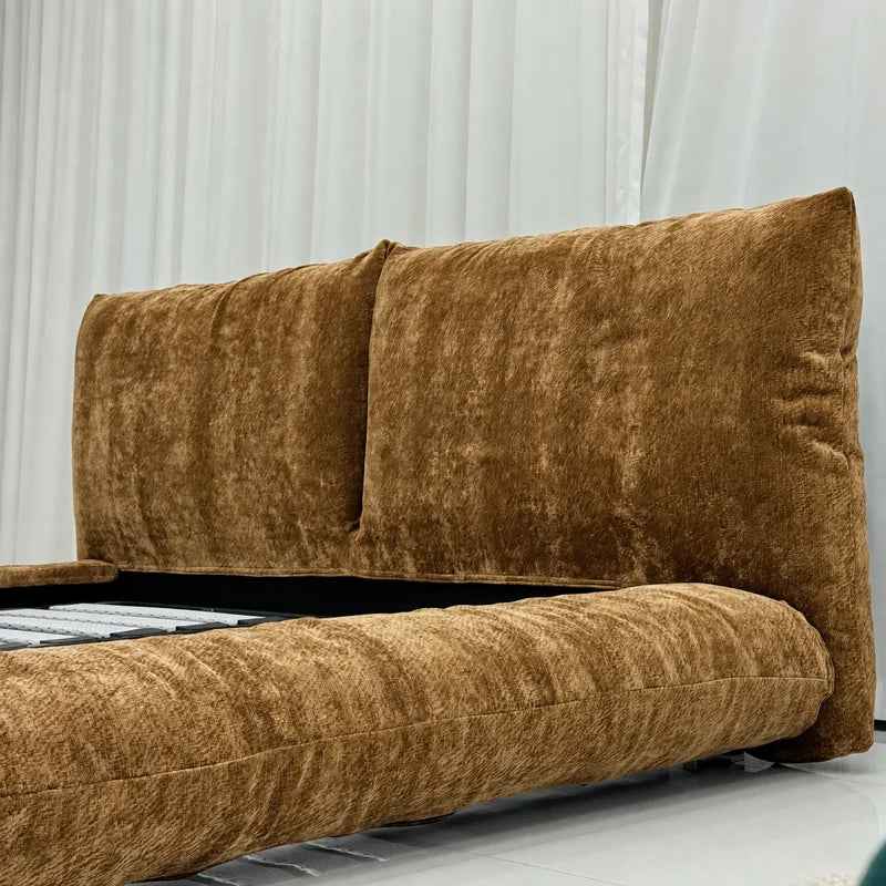 Custom Bed Frame Cover — Blossom · Amber Maple