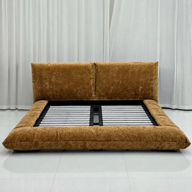 Custom Bed Frame Cover — Blossom · Amber Maple