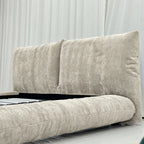 Custom Bed Frame Cover — Blossom · Champagne Cream
