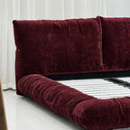 Custom Bed Frame Cover — Blossom · Crimson Berry