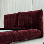 Custom Bed Frame Cover — Blossom · Crimson Berry