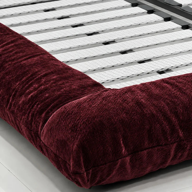 Custom Bed Frame Cover — Blossom · Crimson Berry
