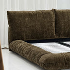 Custom Bed Frame Cover — Blossom · Espresso Bark
