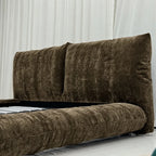 Custom Bed Frame Cover — Blossom · Espresso Bark