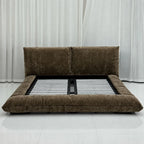 Custom Bed Frame Cover — Blossom · Espresso Bark