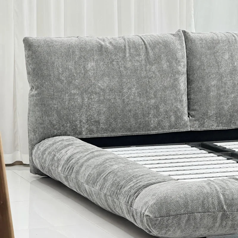 Custom Bed Frame Cover — Blossom · Frosted Glacier