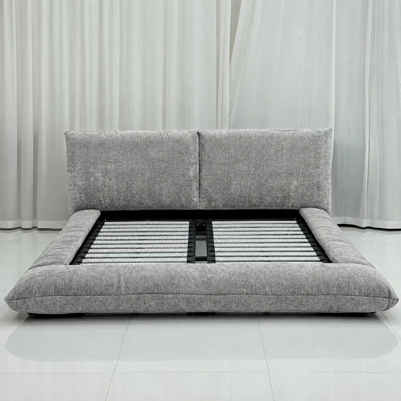 Custom Bed Frame Cover — Blossom · Frosted Glacier