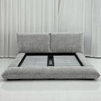 Custom Bed Frame Cover — Blossom · Frosted Glacier