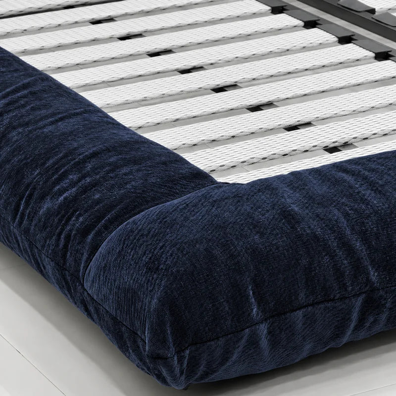 Custom Bed Frame Cover — Blossom · Midnight Admiral