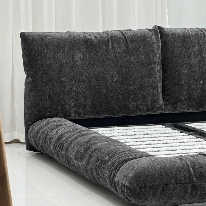 Custom Bed Frame Cover — Blossom · Platinum Drift