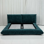 Custom Bed Frame Cover — Blossom · Regal Peacock