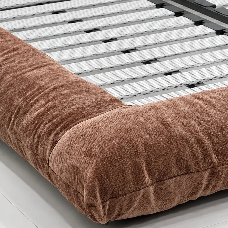Custom Bed Frame Cover — Blossom · Rosewood Spice