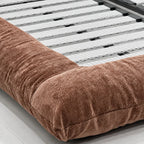 Custom Bed Frame Cover — Blossom · Rosewood Spice