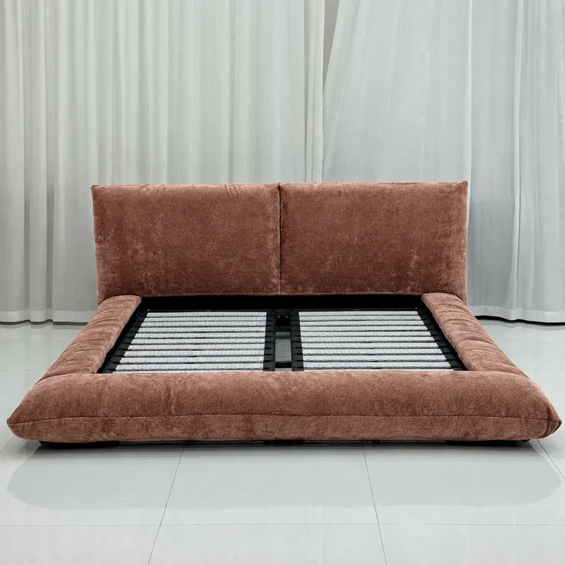 Custom Bed Frame Cover — Blossom · Rosewood Spice