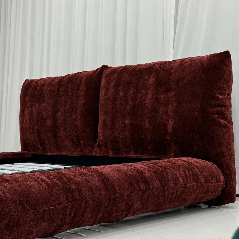 Custom Bed Frame Cover — Blossom · Terracotta Rouge