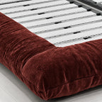 Custom Bed Frame Cover — Blossom · Terracotta Rouge