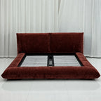 Custom Bed Frame Cover — Blossom · Terracotta Rouge