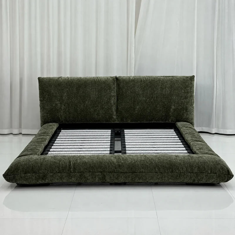 Custom Bed Frame Cover — Blossom · Woodland Moss